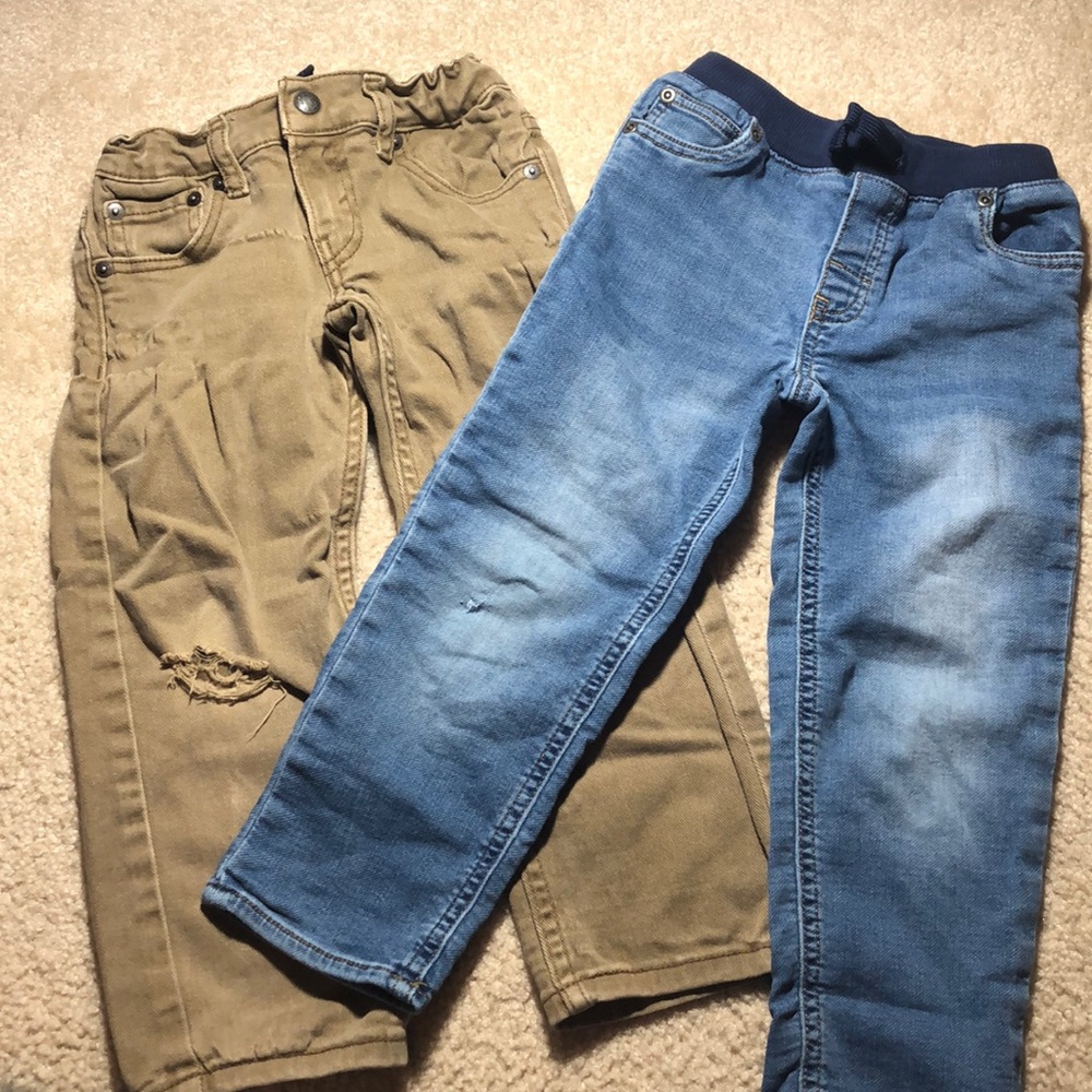 Comfy distressed jeans.